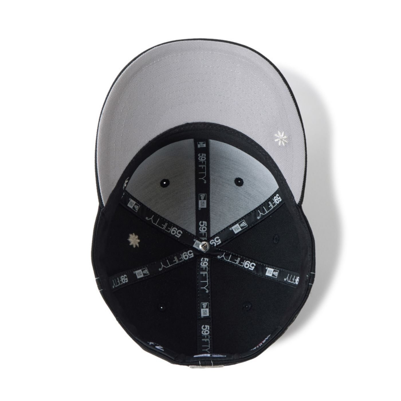 Bone New Era 59FIFTY MLB Los Angeles Dodgers Preto 7
