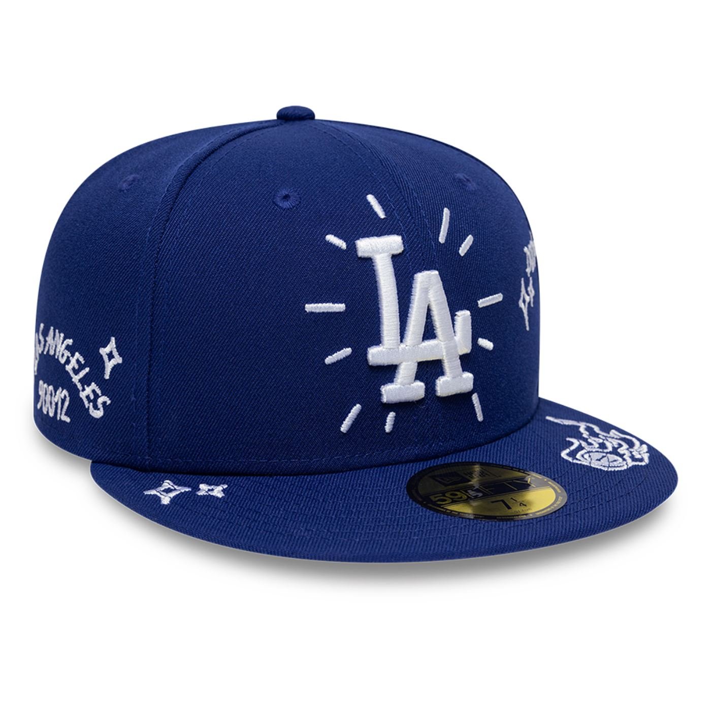 Bone New Era 59FIFTY Los Angeles Dodgers 59FIFTY DAY Scribble Azul 3