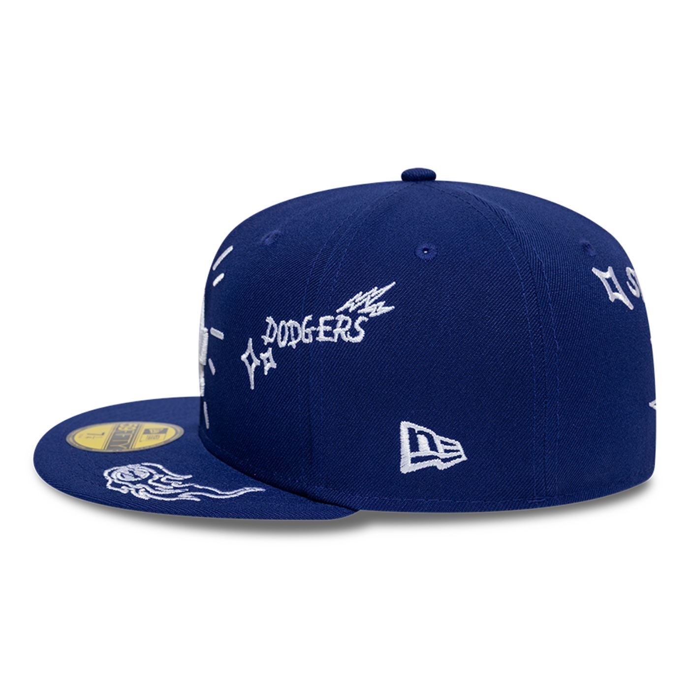 Bone New Era 59FIFTY Los Angeles Dodgers 59FIFTY DAY Scribble Azul 5