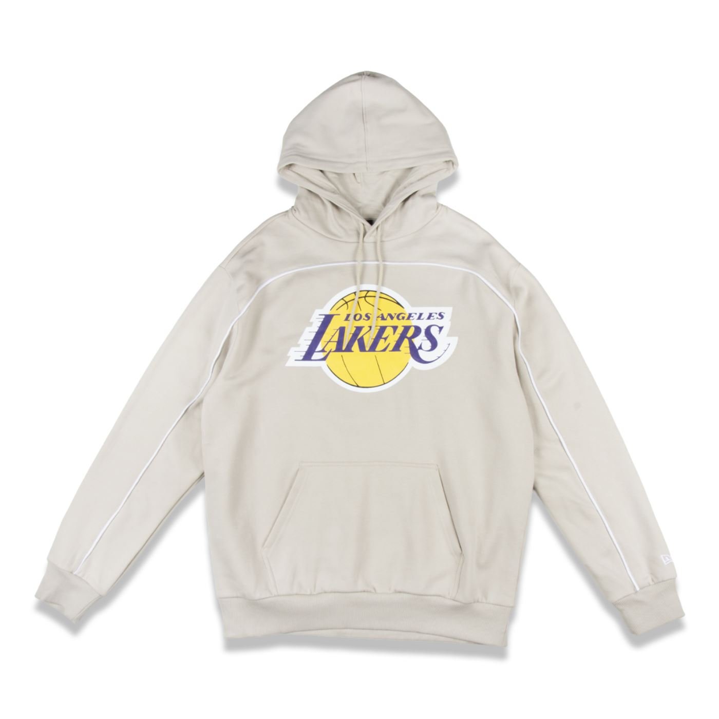 Moletom New Era Canguru Fechado Los Angeles Lakers NBA Bege