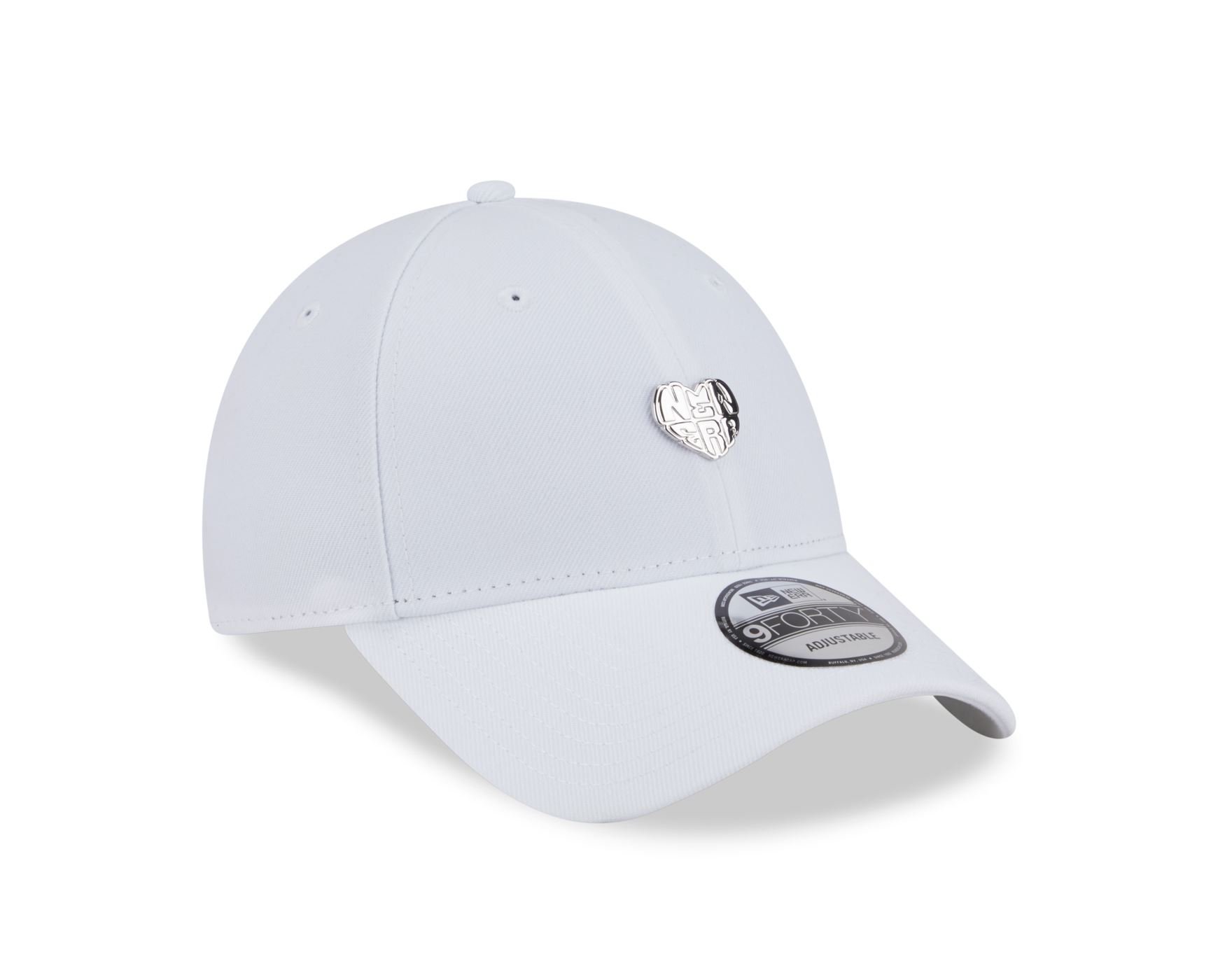 Boné New Era 9FORTY Heart Branco Branco 3