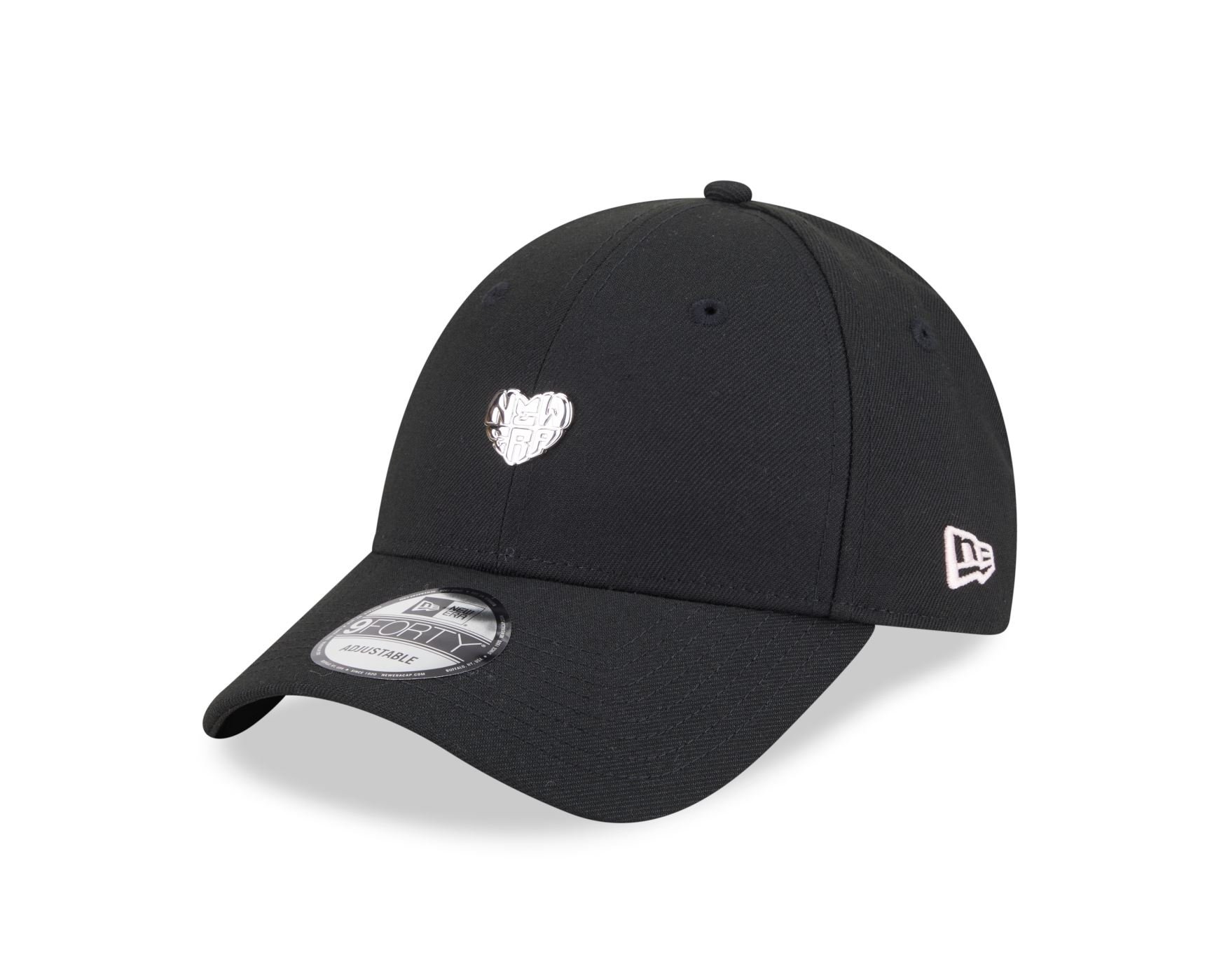 Bone New Era 9FORTY New Era Heart Preto