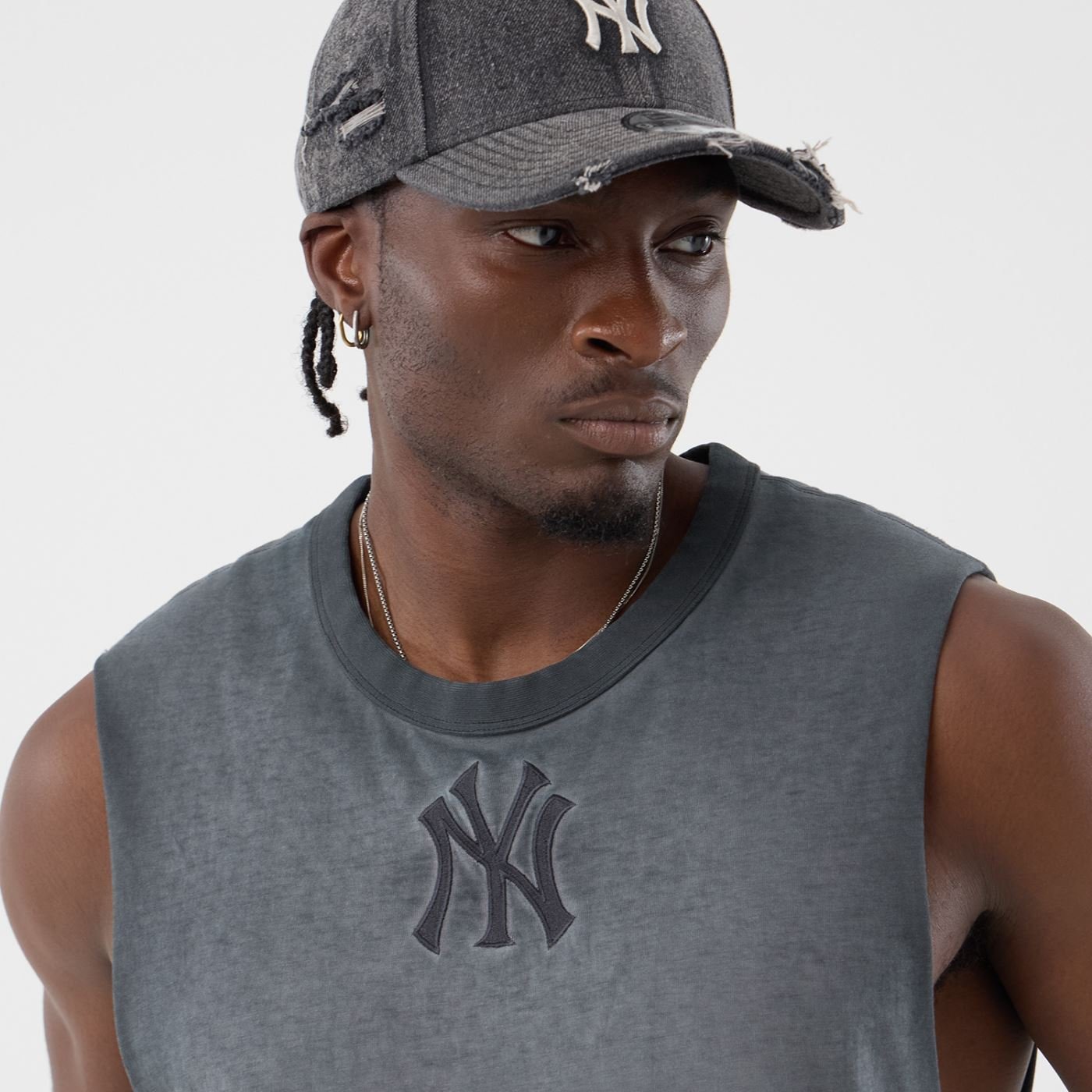 Regata New Era Basica MLB New York Yankees Cinza 3