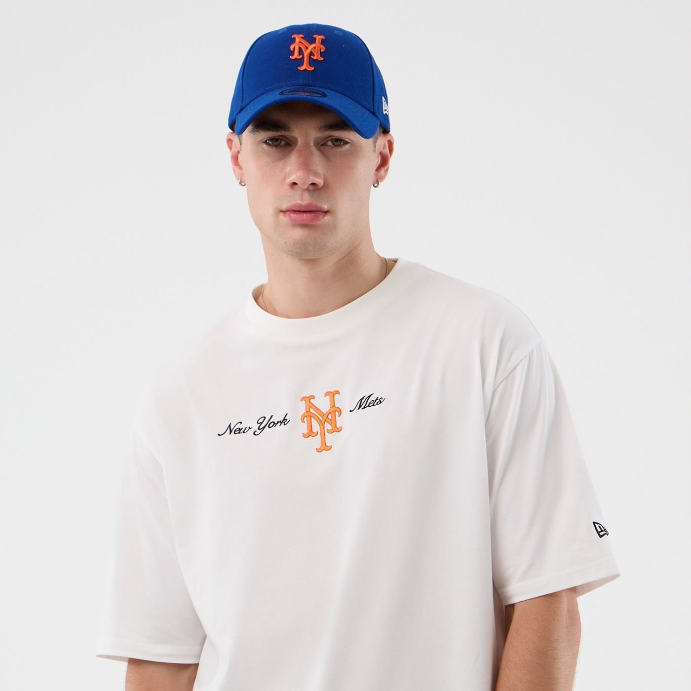 Camiseta New Era Regular MLB New York Mets Branco 3