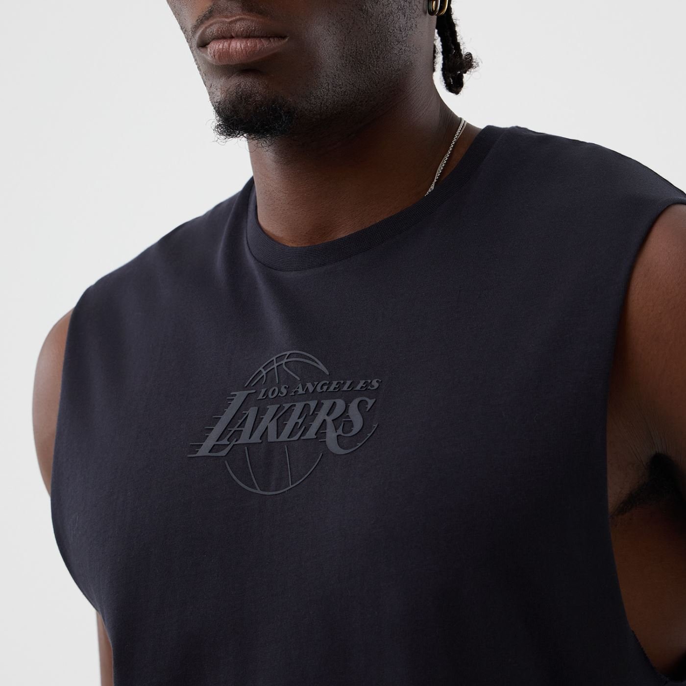Regata New Era Basica NBA Los Angeles Lakers Azul Marinho 3