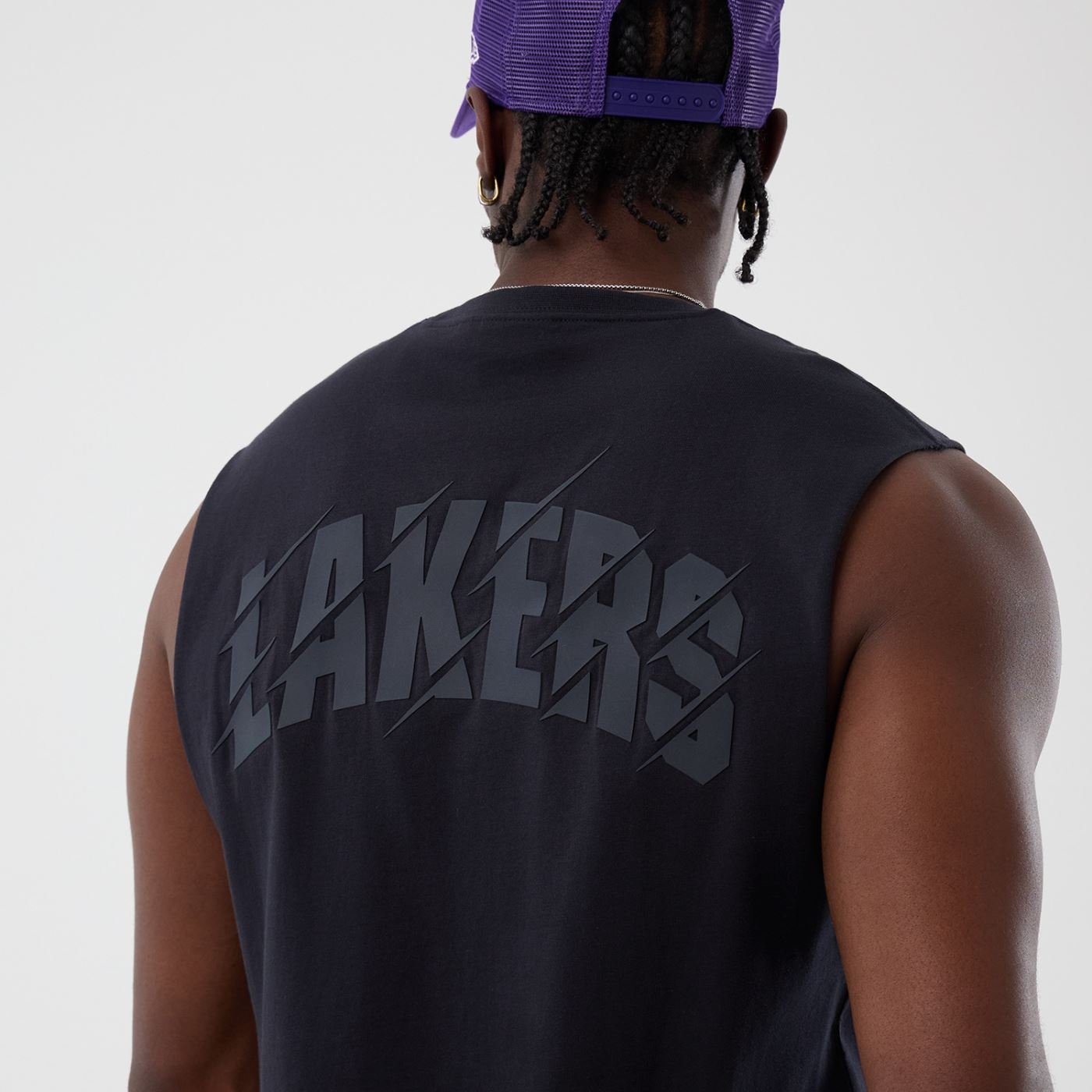 Regata New Era Basica NBA Los Angeles Lakers Azul Marinho 4