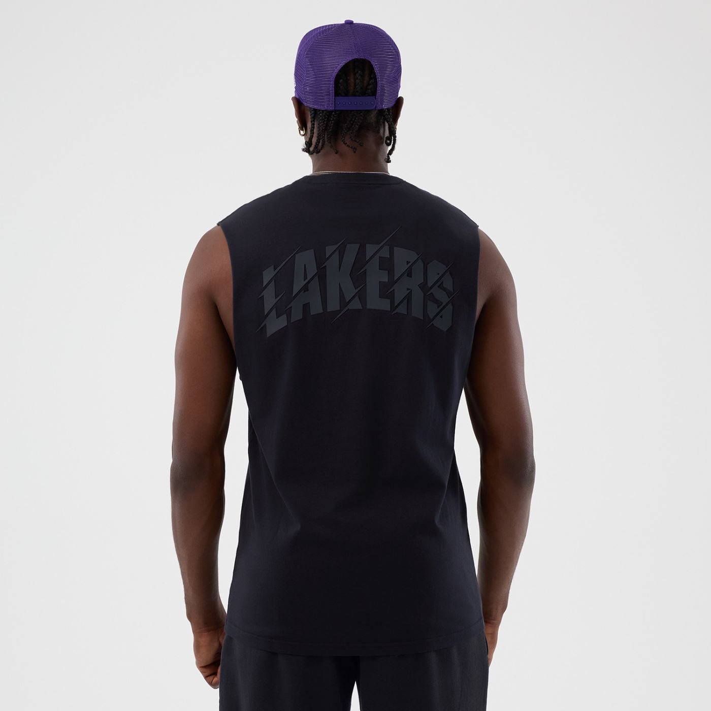 Regata New Era Basica NBA Los Angeles Lakers Azul Marinho 5