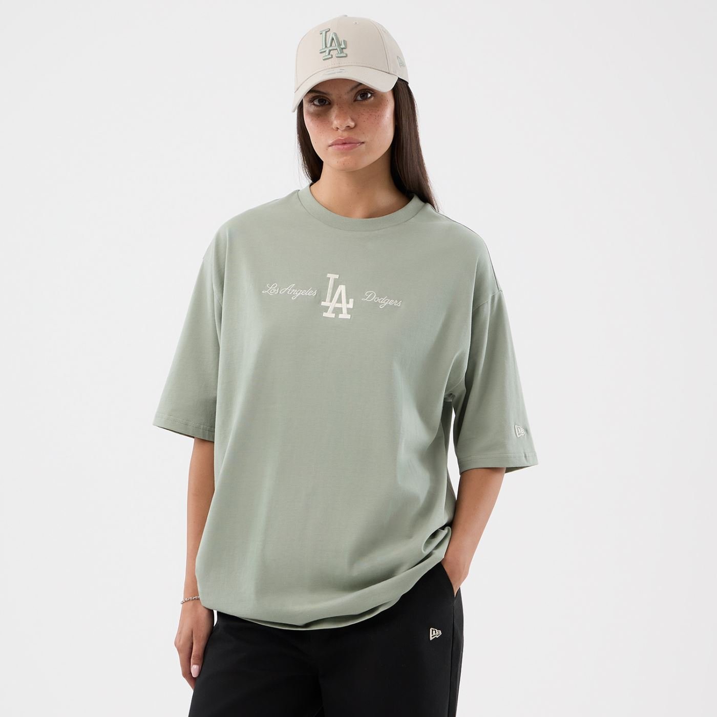 Camiseta New Era Regular MLB Los Angeles Dodgers Verde 3