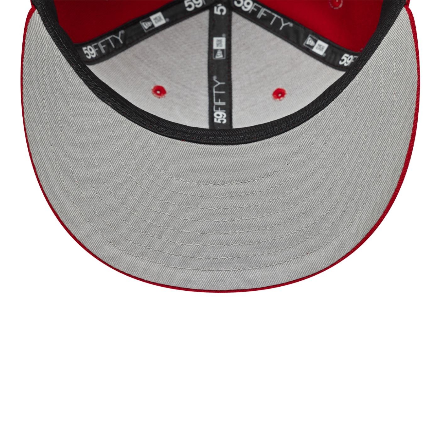 Bone New Era 59FIFTY MLB Anaheim Angels Scribble Vermelho 7