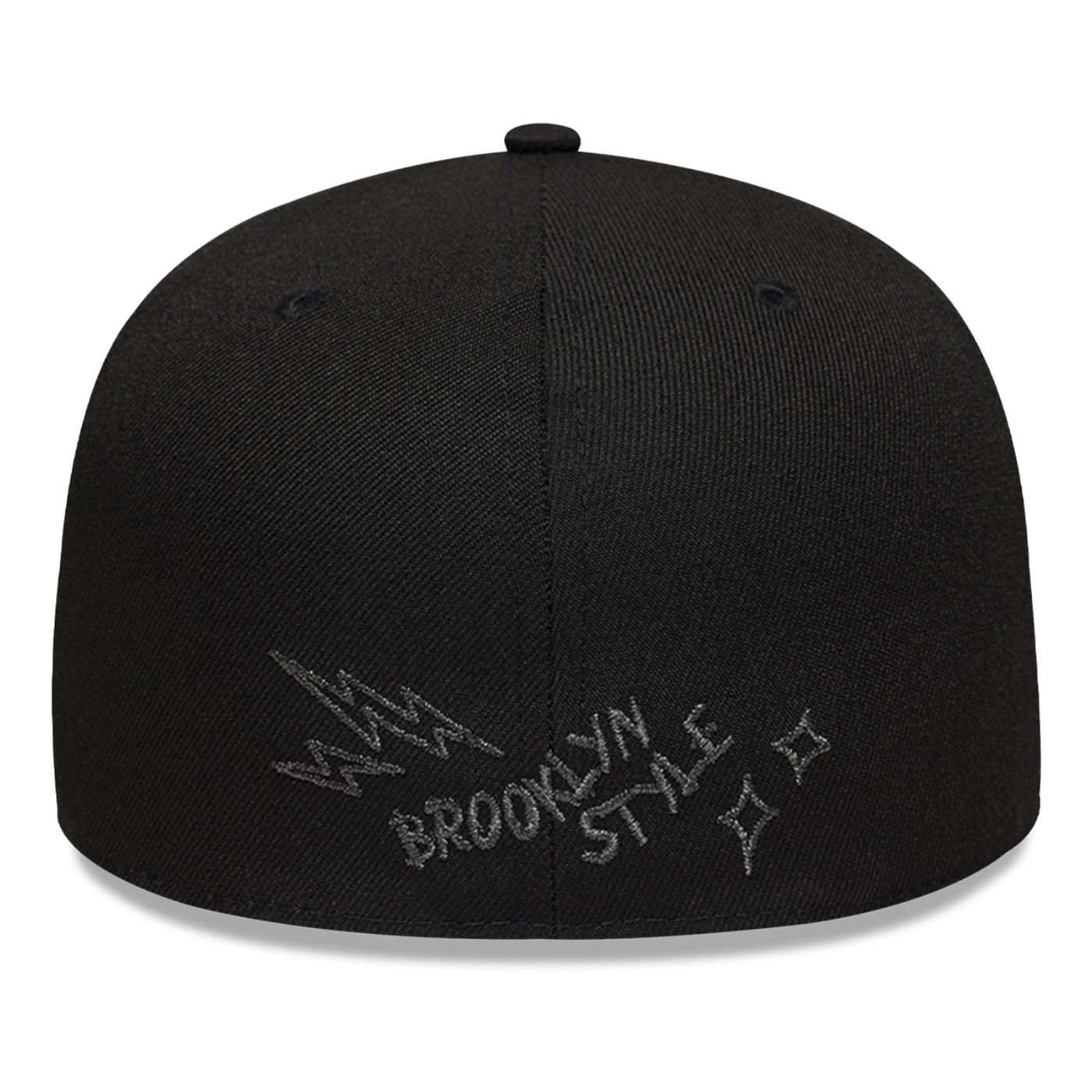 Bone New Era 59FIFTY New Era Branded Scribble Preto 4