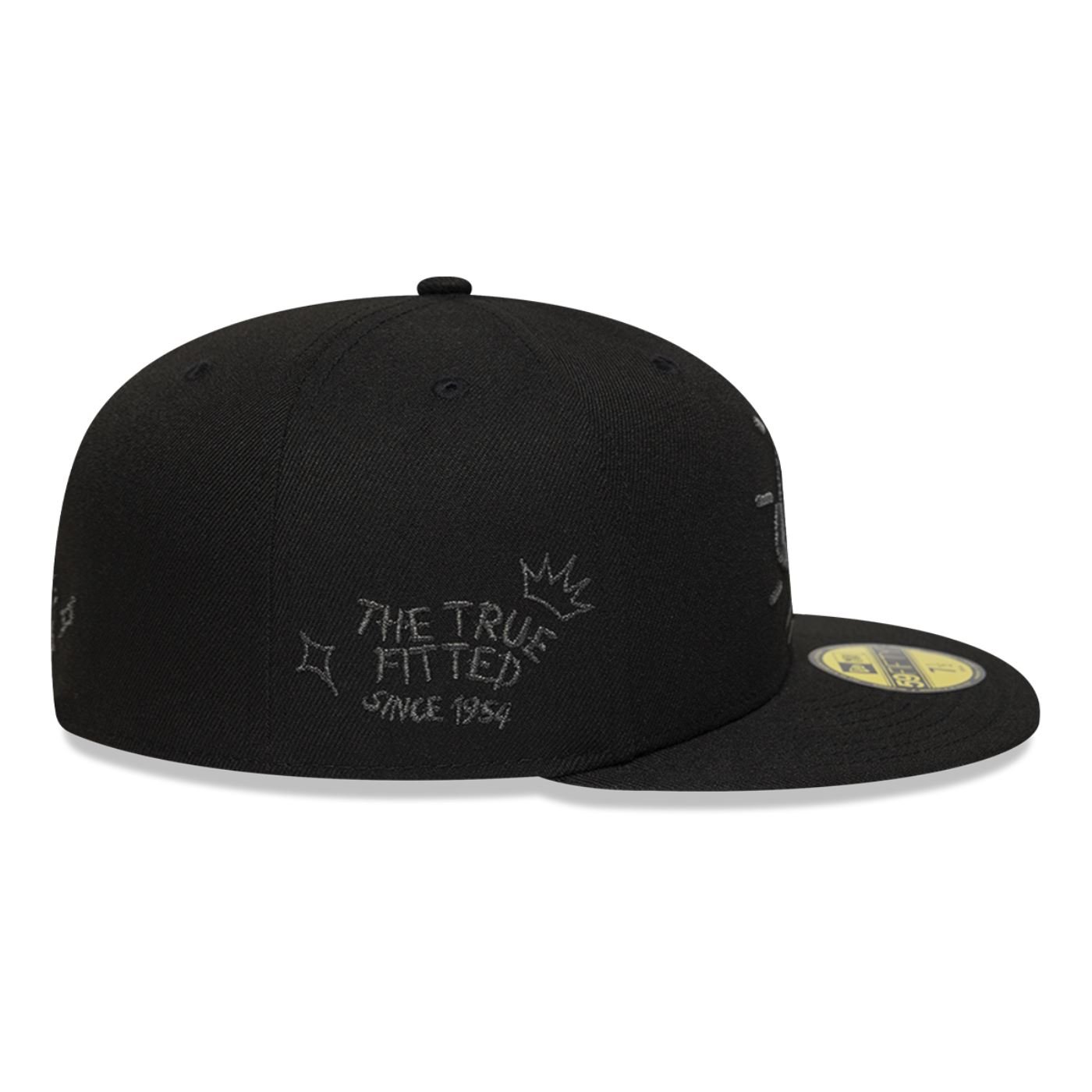Bone New Era 59FIFTY New Era Branded Scribble Preto 6