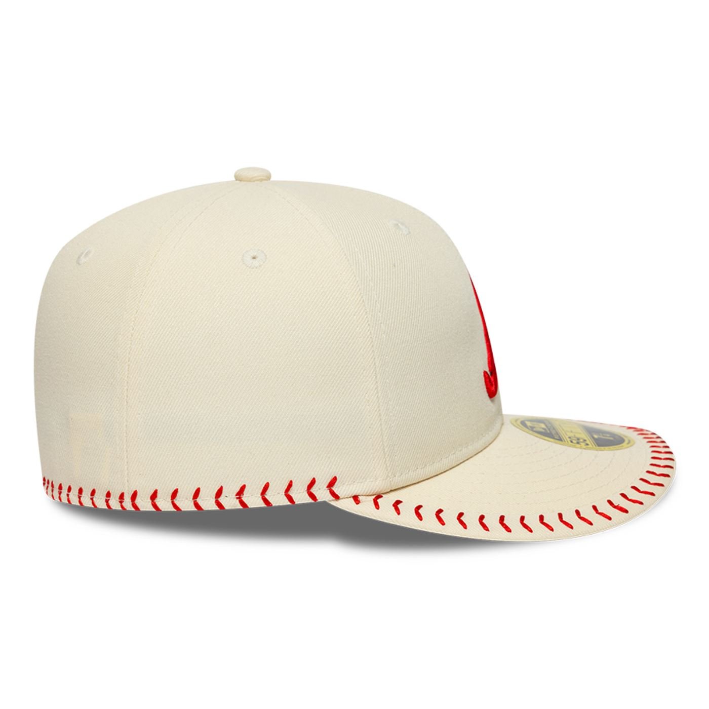 Bone New Era 59FIFTY Retro Crown MLB Atlanta Braves BASEBALL STICH Bege 6