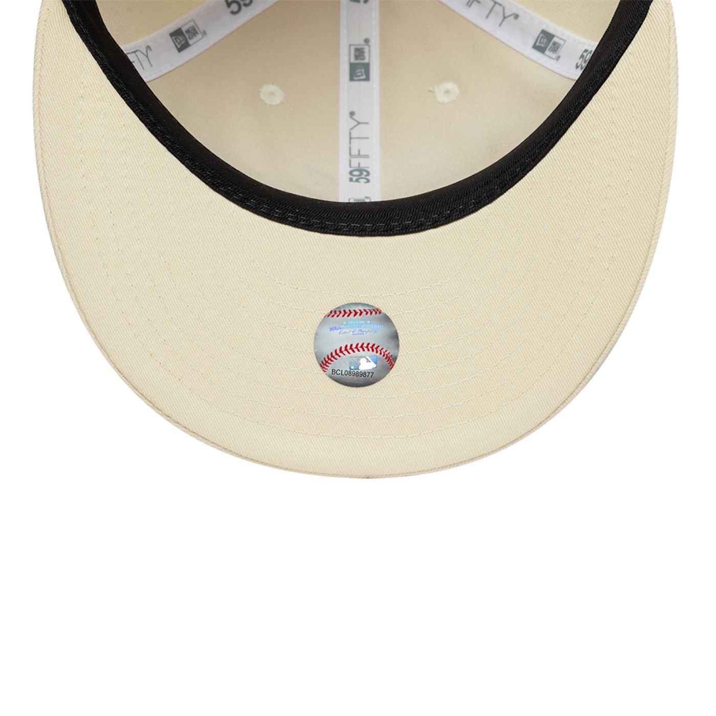 Bone New Era 59FIFTY Retro Crown MLB Atlanta Braves BASEBALL STICH Bege 7