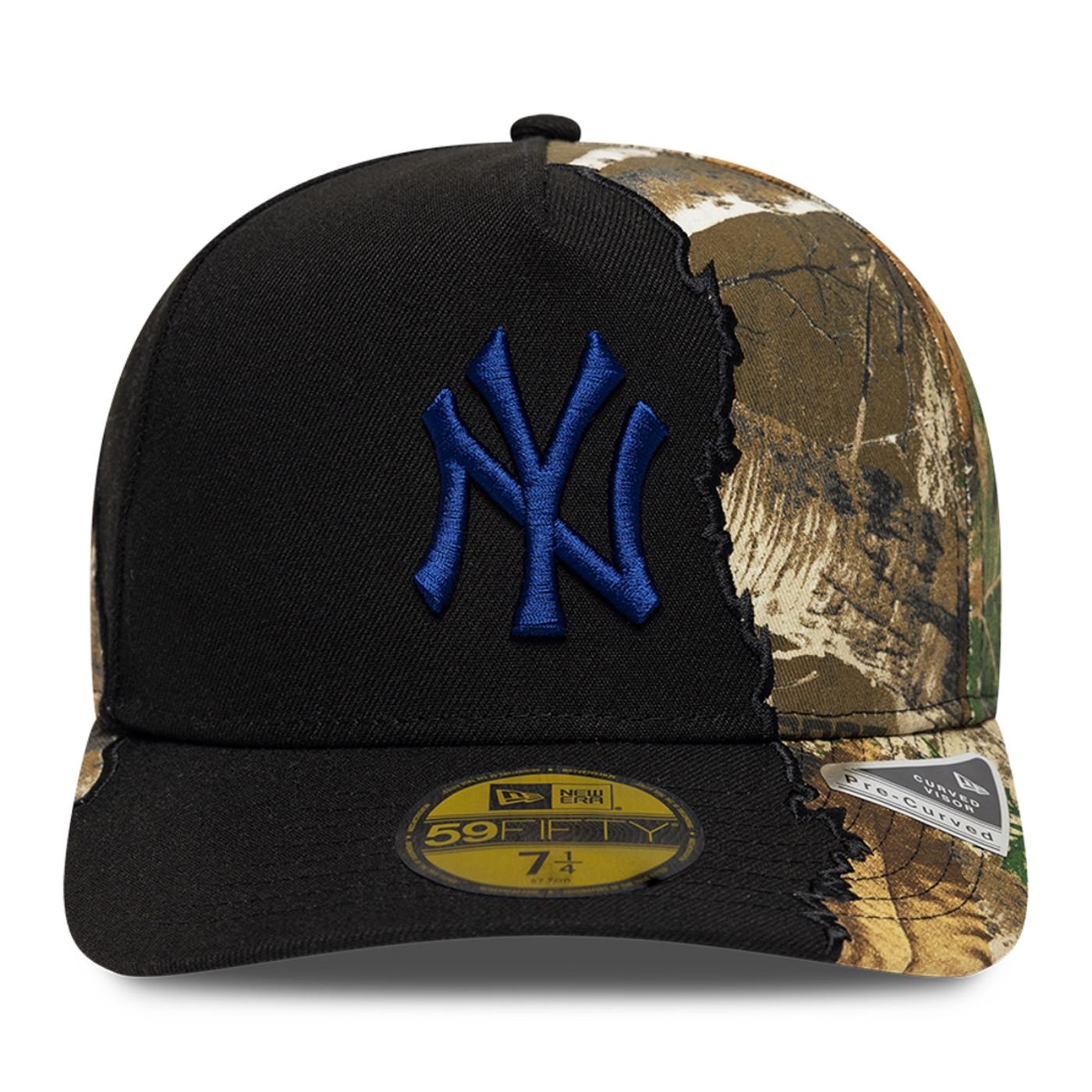 Bone New Era 59FIFTY MLB New York Yankees Split Real Preto 2
