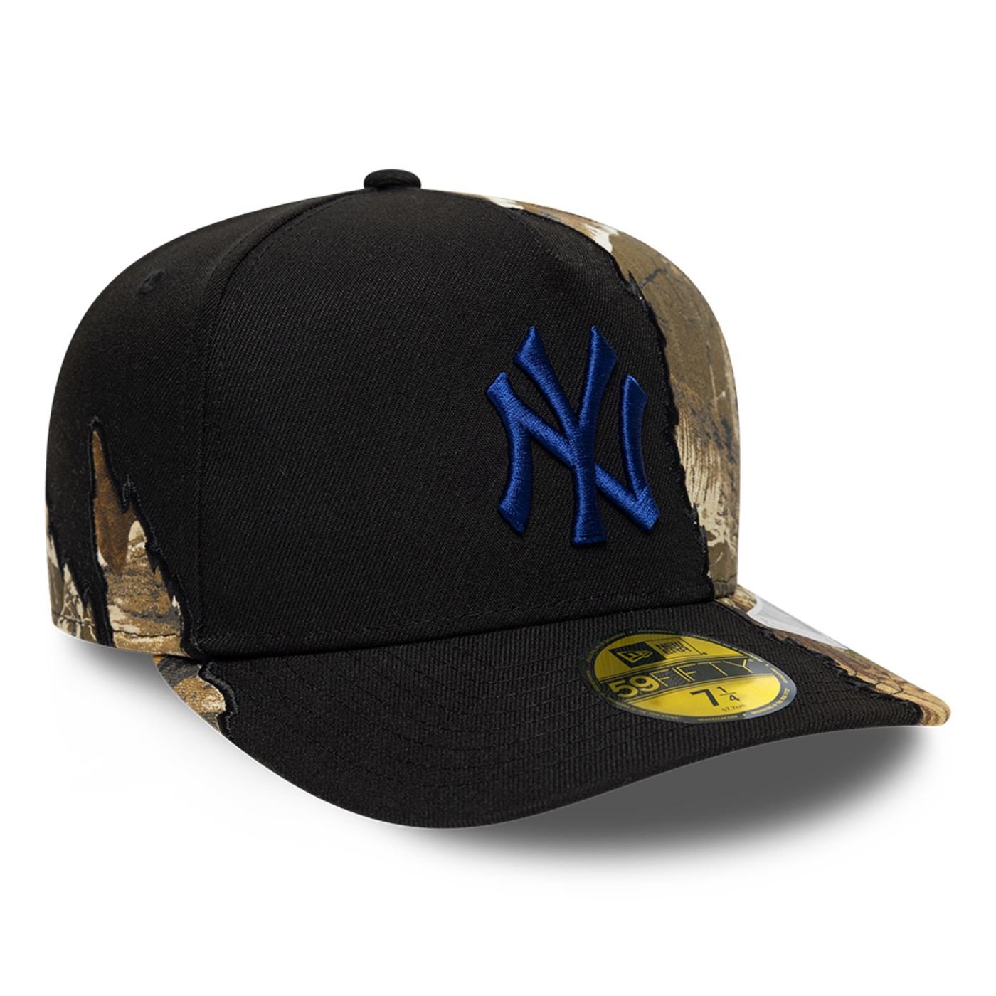 Bone New Era 59FIFTY MLB New York Yankees Split Real Preto 3
