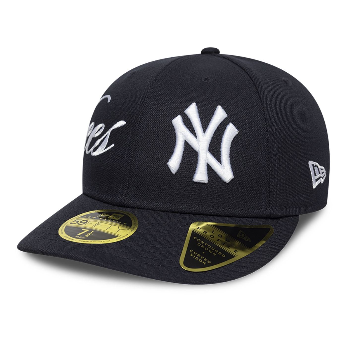 Bone New Era 59FIFTY Low Profile  MLB New York Yankees Side Script