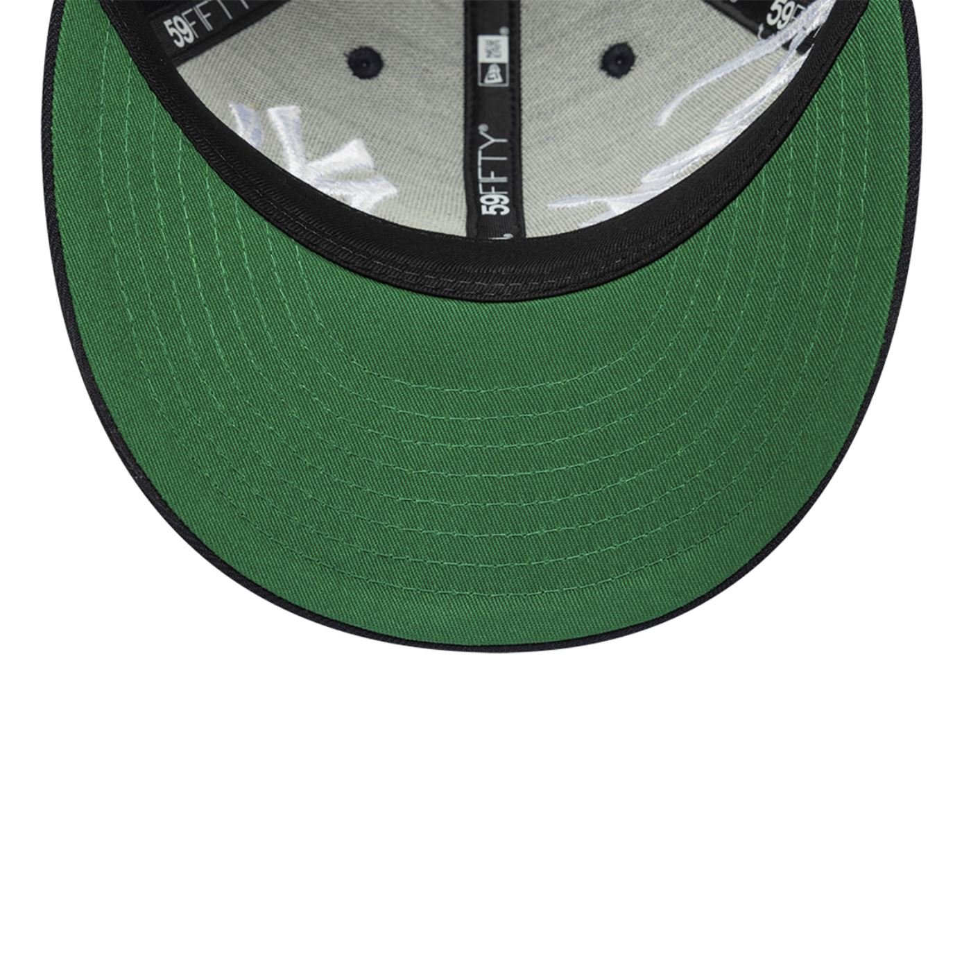 Bone New Era 59FIFTY Low Profile MLB New York Yankees Side Script Azul Marinho 6