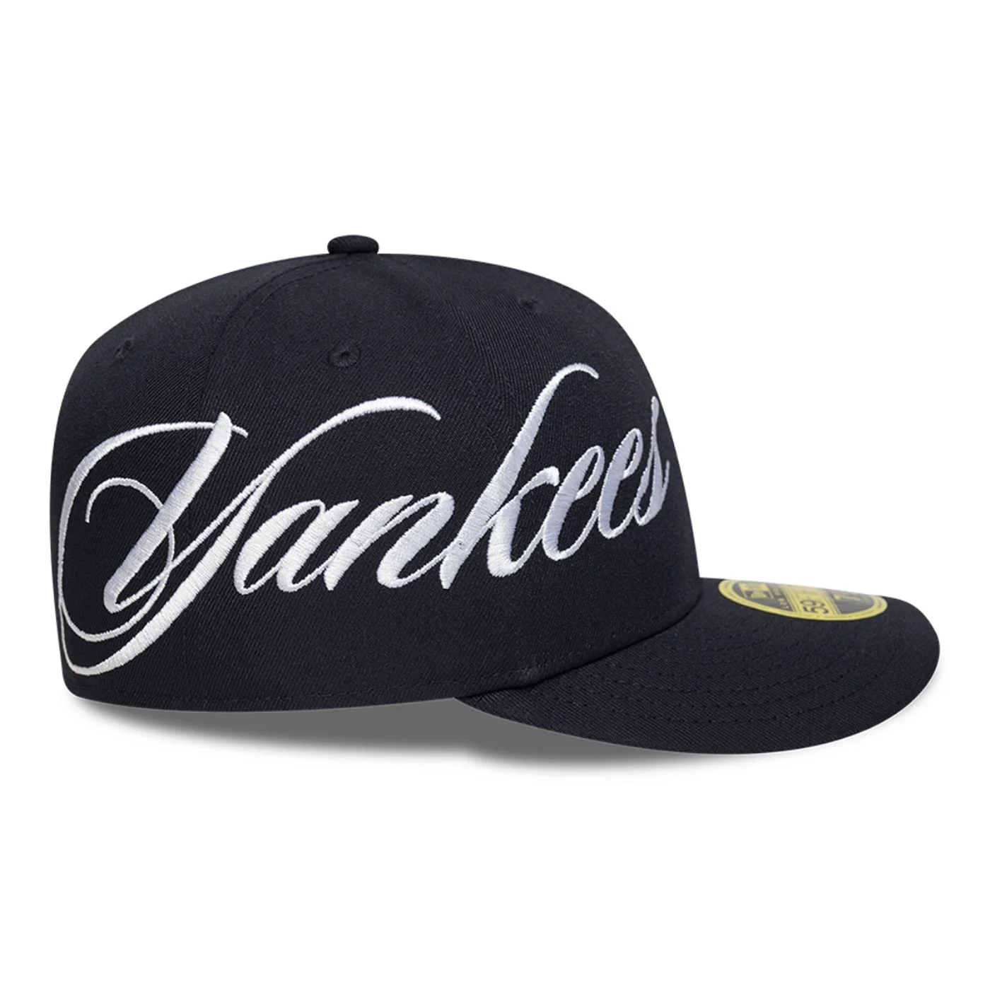 Bone New Era 59FIFTY Low Profile MLB New York Yankees Side Script Azul Marinho 5