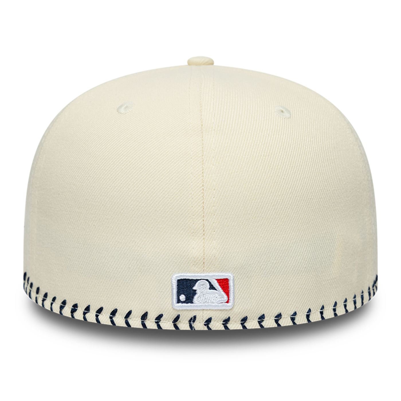 Bone New Era 59FIFTY Retro Crown MLB New York Yankees BASEBALL STICH Bege 4