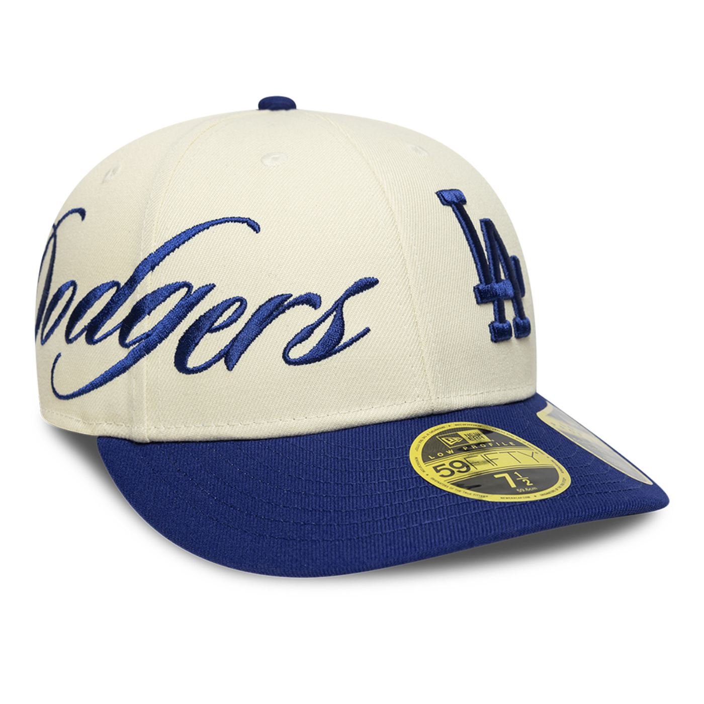 Bone New Era 59FIFTY Low Profile  MLB Los Angeles Dodgers Side Script Bege 3