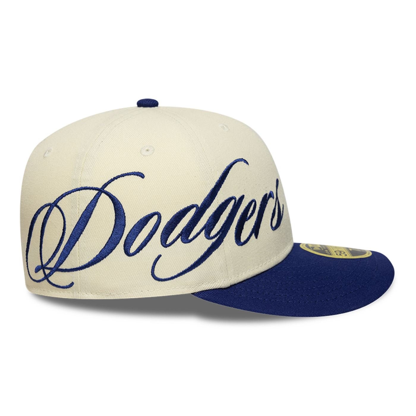 Bone New Era 59FIFTY Low Profile  MLB Los Angeles Dodgers Side Script Bege 5