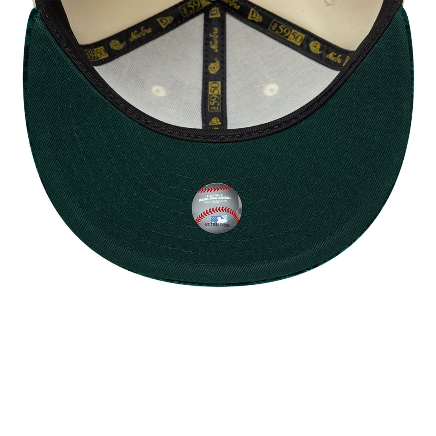 Bone New Era 59FIFTY MLB Oakland Athletics Bege 7