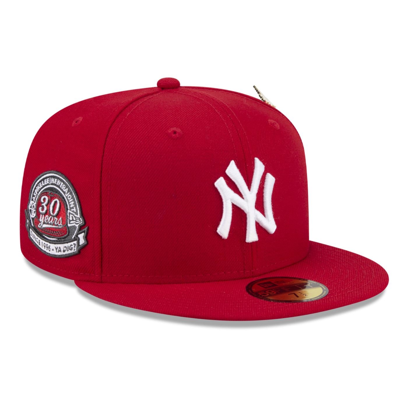 Bone New Era 59FIFTY New York Yankees Spike Lee Anniversary Vermelho 3