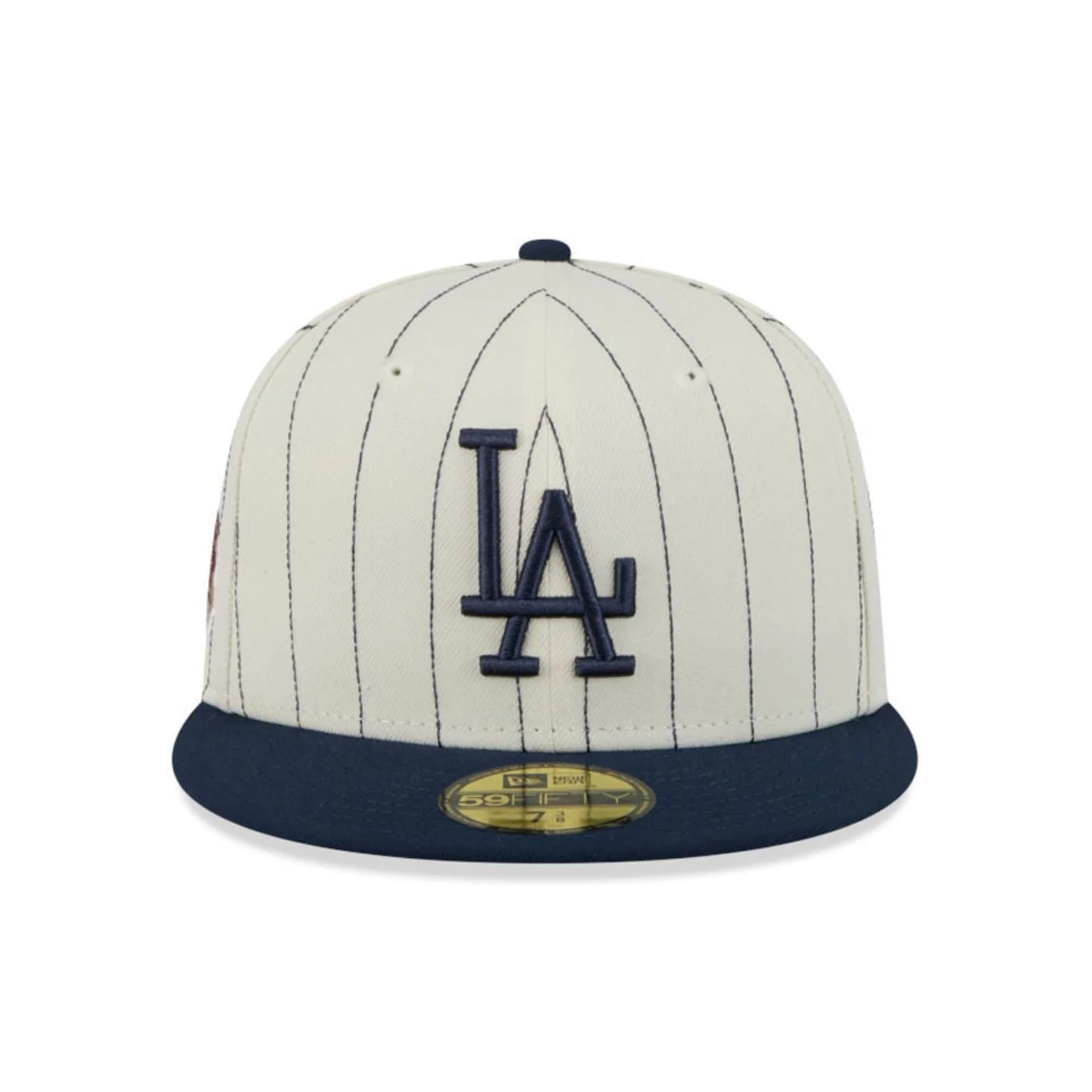 Bone New Era 59FIFTY Los Angeles Dodgers MLB Stripes Branco 2