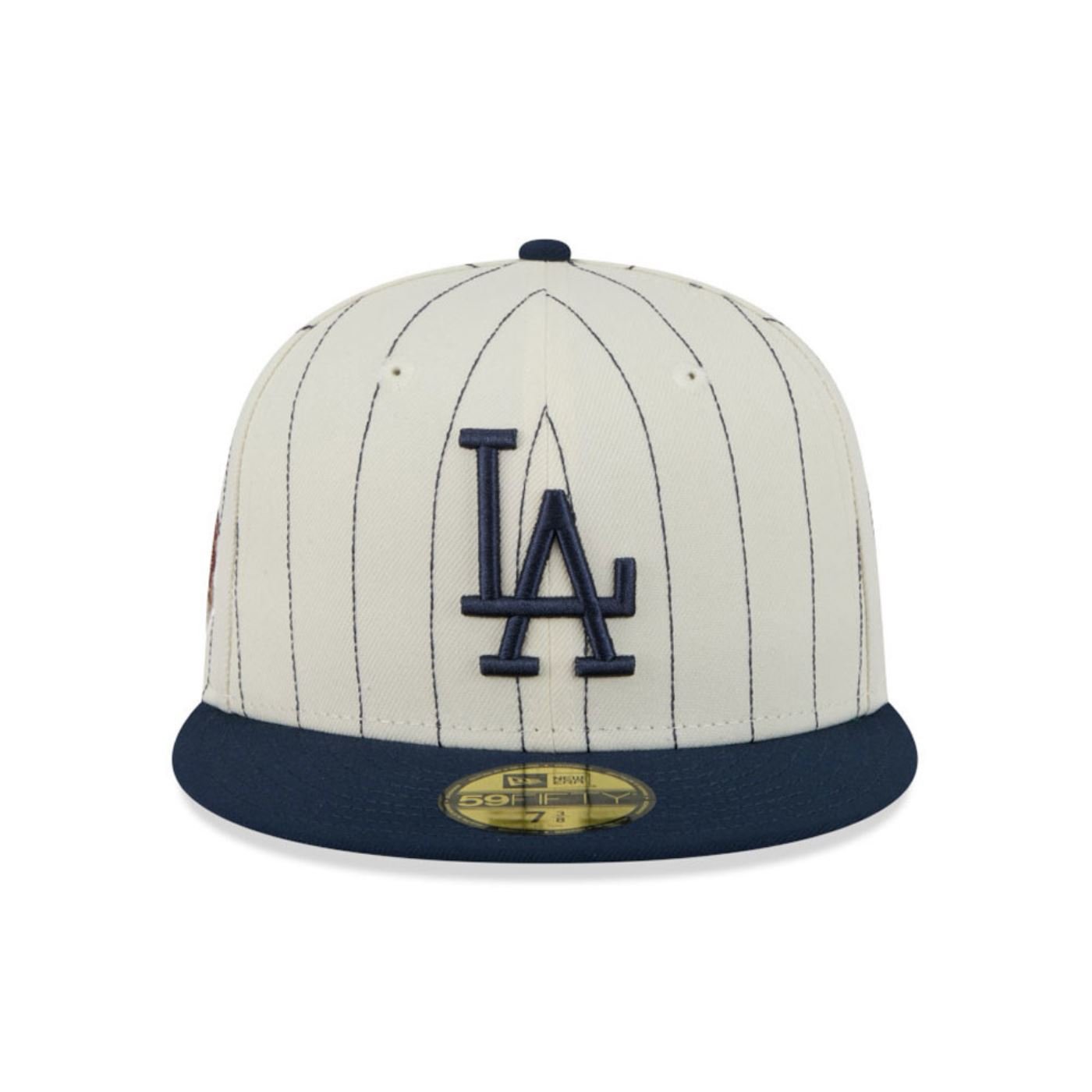 Bone New Era 59FIFTY Los Angeles Dodgers MLB Stripes Branco 7