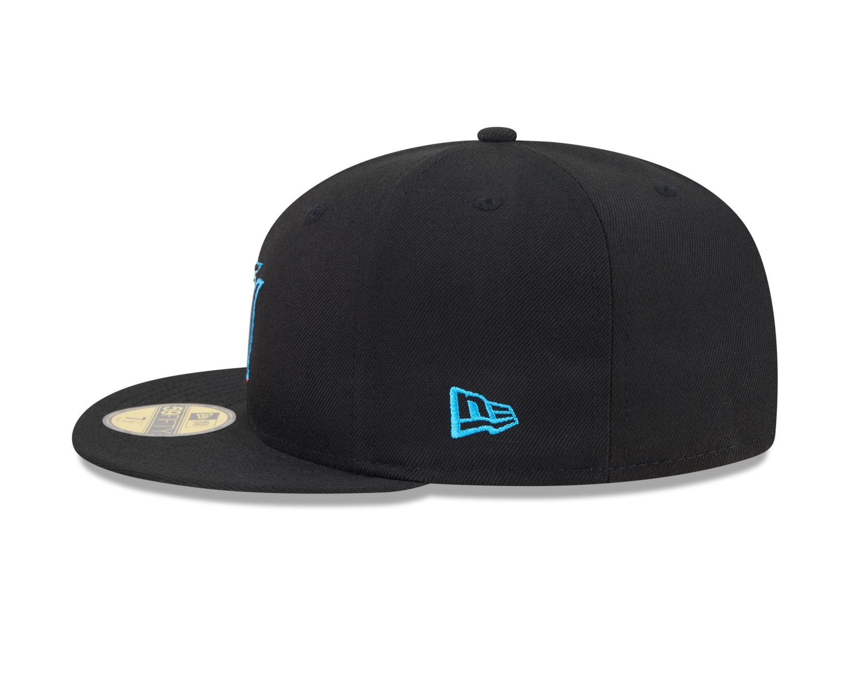 Bone New Era 59FIFTY MLB Miami Marlins Preto 5