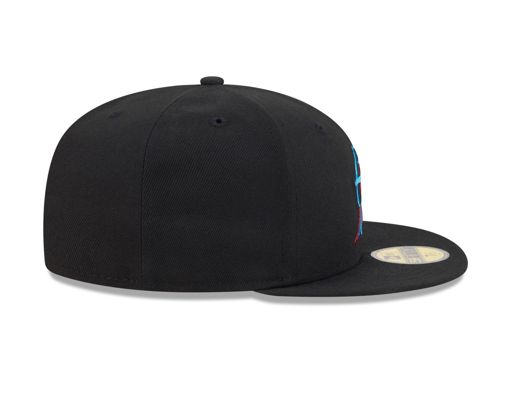 Bone New Era 59FIFTY MLB Miami Marlins Preto 6