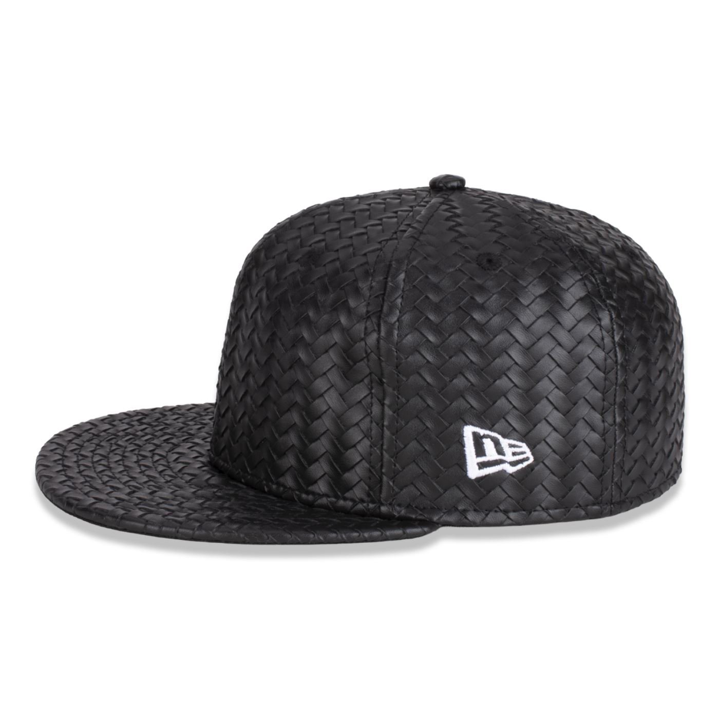 Bone New Era 59FIFTY New Era Branded Preto 5