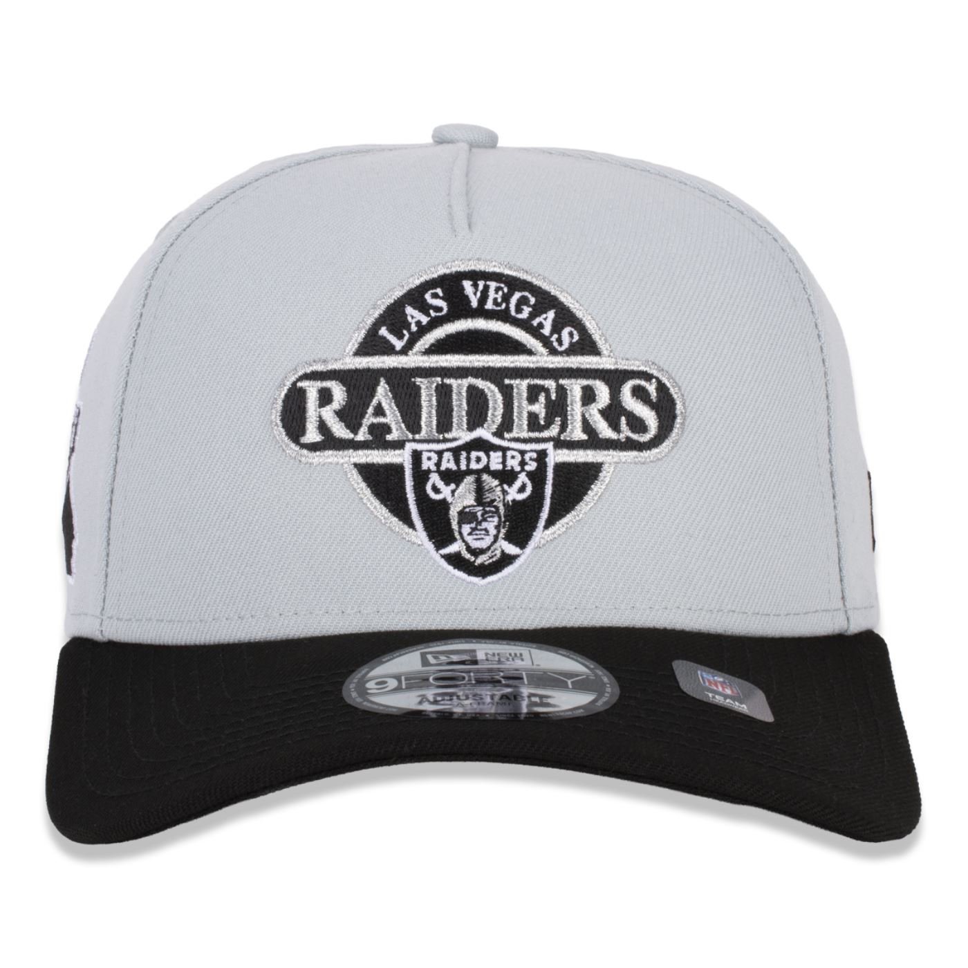 Bone New Era 9FIFTY NFL Las Vegas Raiders Cinza 2