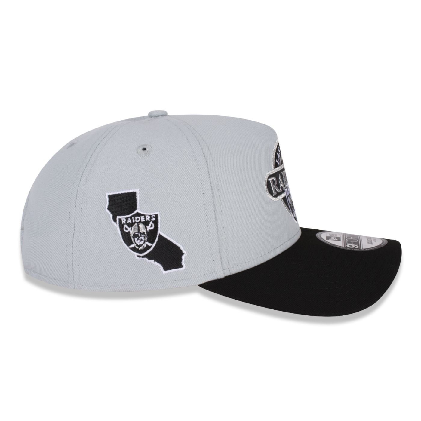 Bone New Era 9FIFTY NFL Las Vegas Raiders Cinza 6