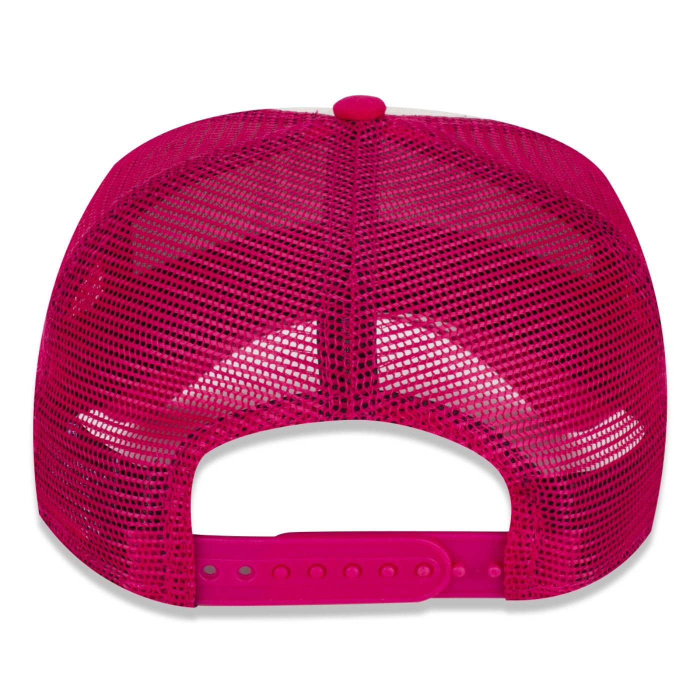 Bone New Era 9FORTY A-Frame Trucker Branded Branco/Rosa 4