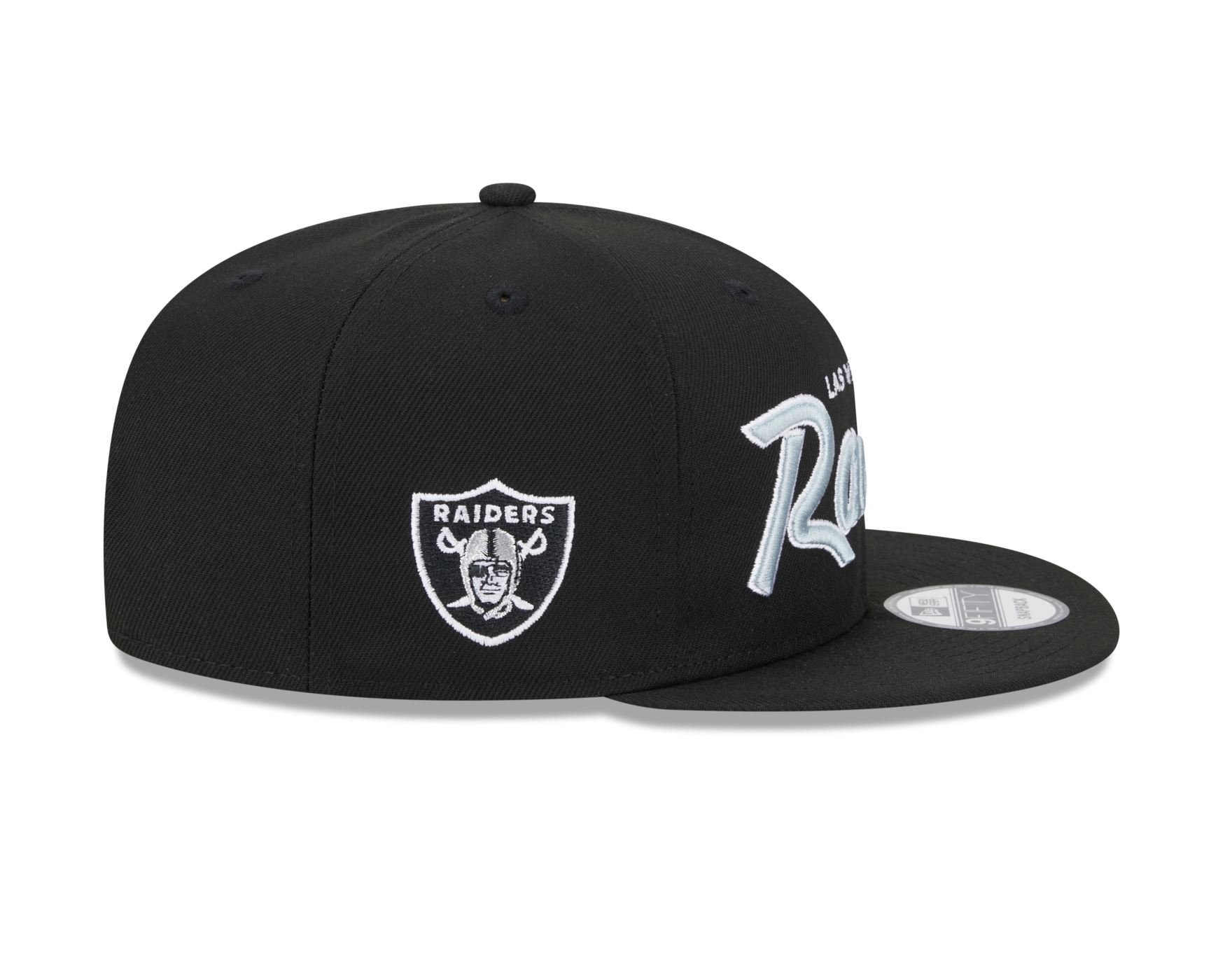 Bone New Era 59FIFTY NFL Las Vegas Raiders Preto 6