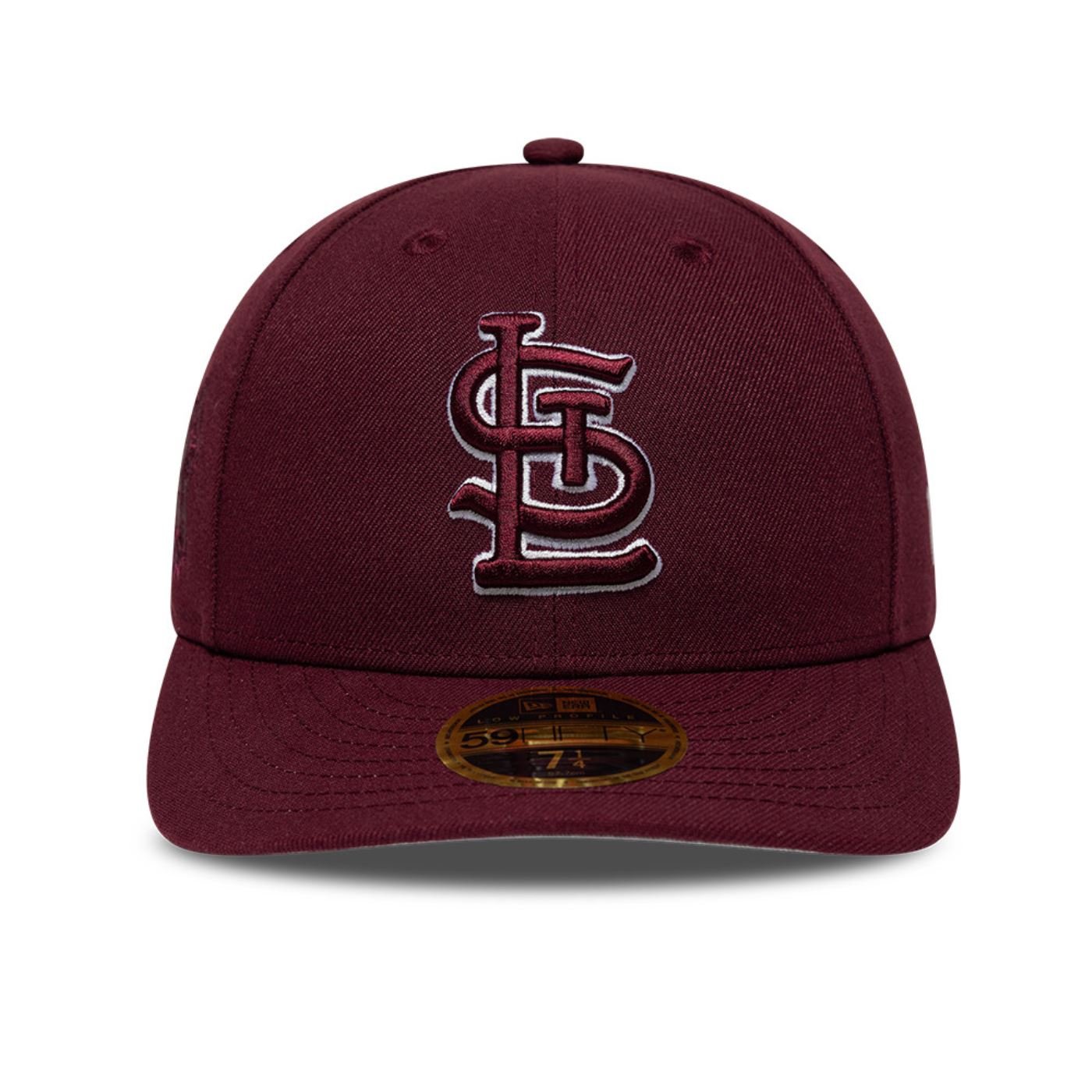 Bone New Era 59FIFTY Low Profile MLB Saint Louis Cardinals Vinho 2