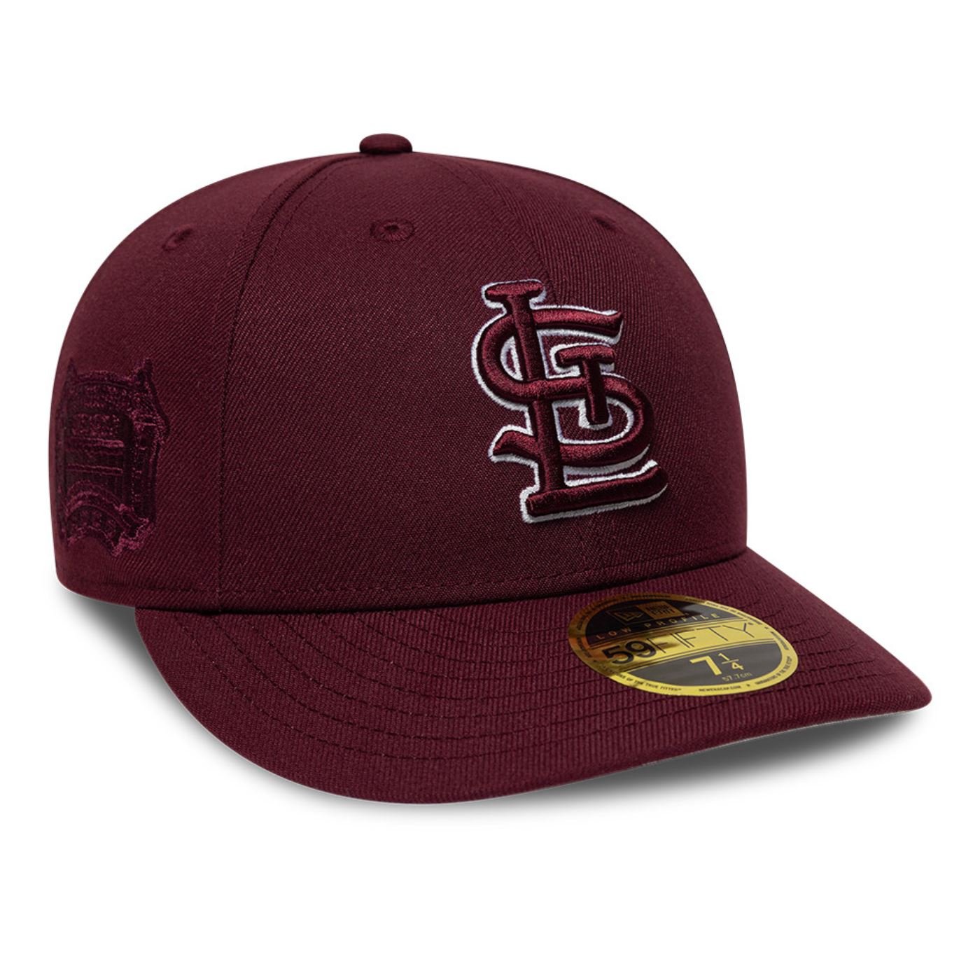 Bone New Era 59FIFTY Low Profile MLB Saint Louis Cardinals Vinho 3