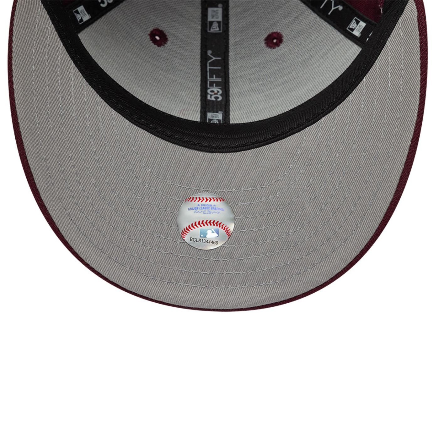 Bone New Era 59FIFTY Low Profile MLB Saint Louis Cardinals Vinho 7