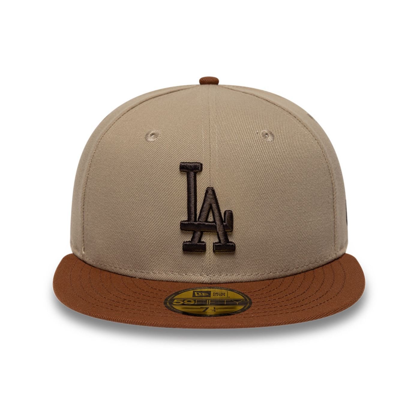 Bone New Era 59FIFTY MLB Los Angeles Dodgers Bege 2