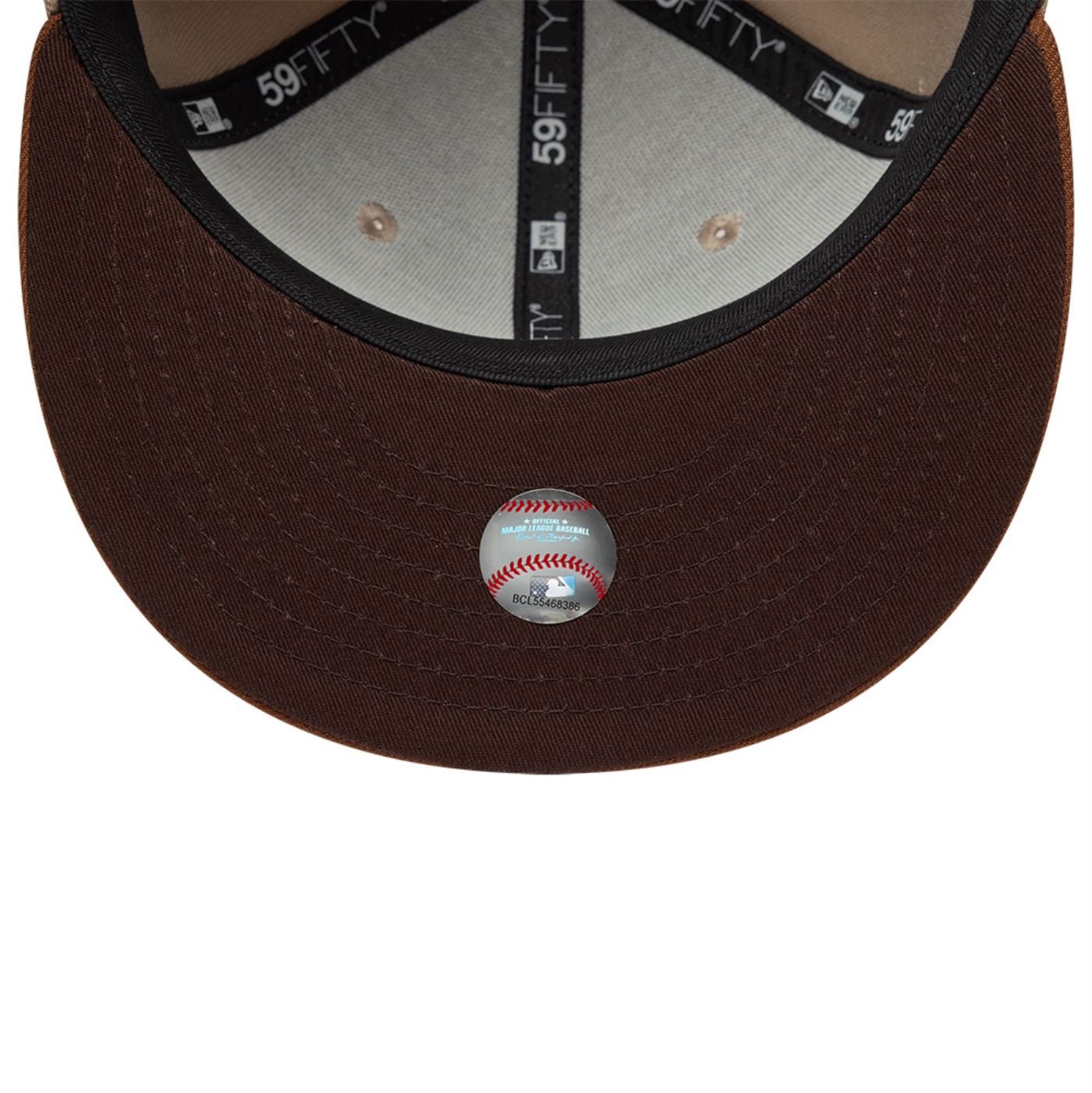 Bone New Era 59FIFTY MLB Los Angeles Dodgers Bege 7