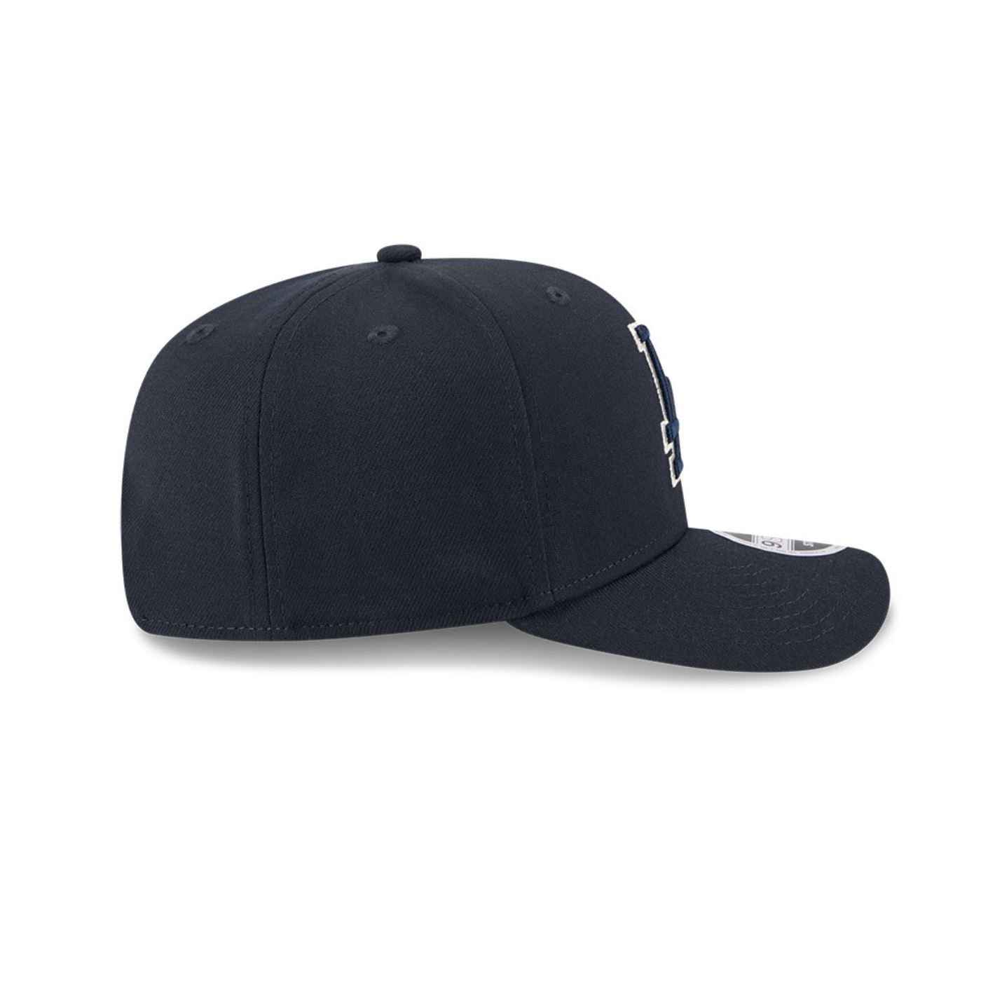 Bone New Era 9SEVENTY Stretch Snapback MLB Los Angeles Dodgers Azul Marinho 5