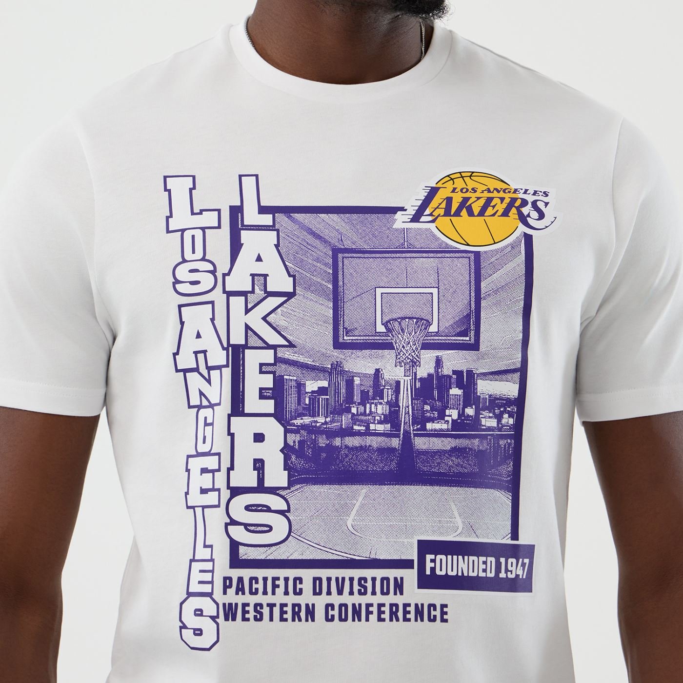 Camisera New Era NBA Los Angeles Lakers Branco 5