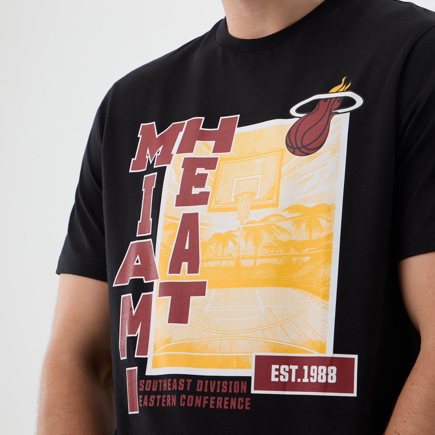 Camiseta New Era NBA Miami Heat Preto 7