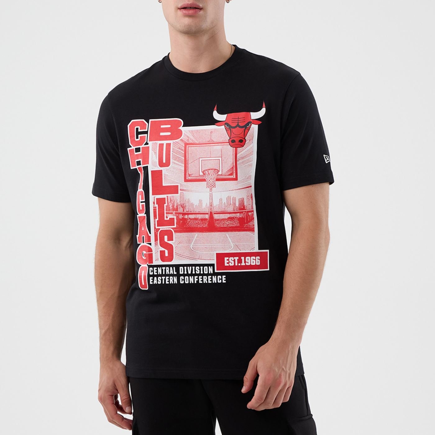 Camiseta New Era NBA Chicago Bulls Preto 2