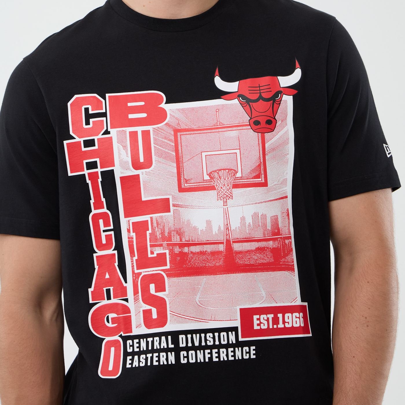 Camiseta New Era NBA Chicago Bulls Preto 3