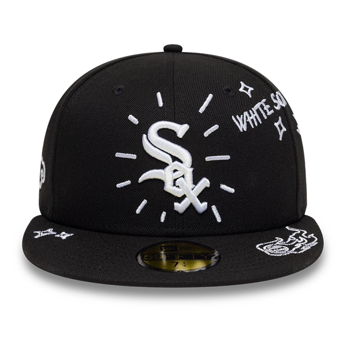 Bone New Era 59FIFTY MLB Chicago White Sox Paisley Preto 2