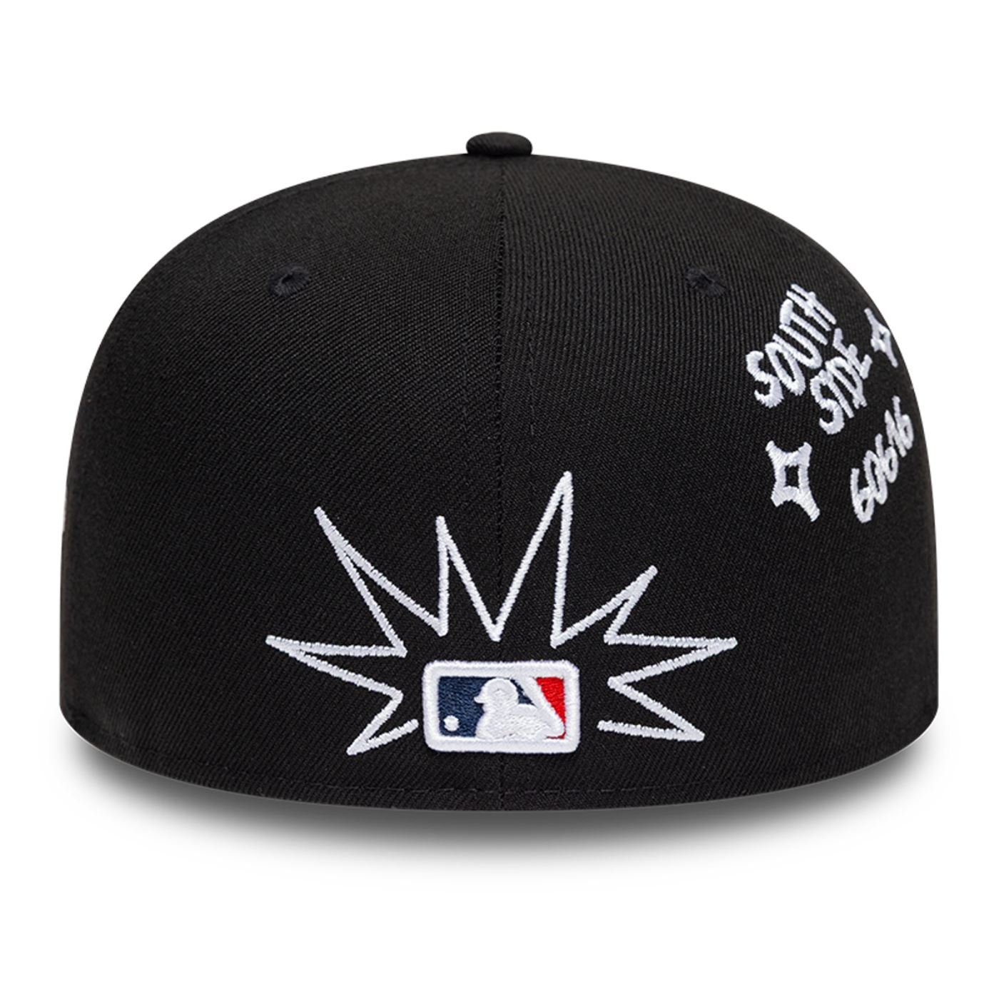 Bone New Era 59FIFTY MLB Chicago White Sox Paisley Preto 4