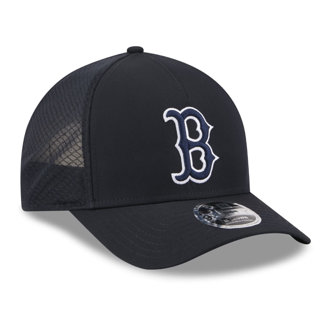 Bone New Era 9FORTY M-Crown A-frame Boston Red Sox Batting Practice Azul Marinho 3