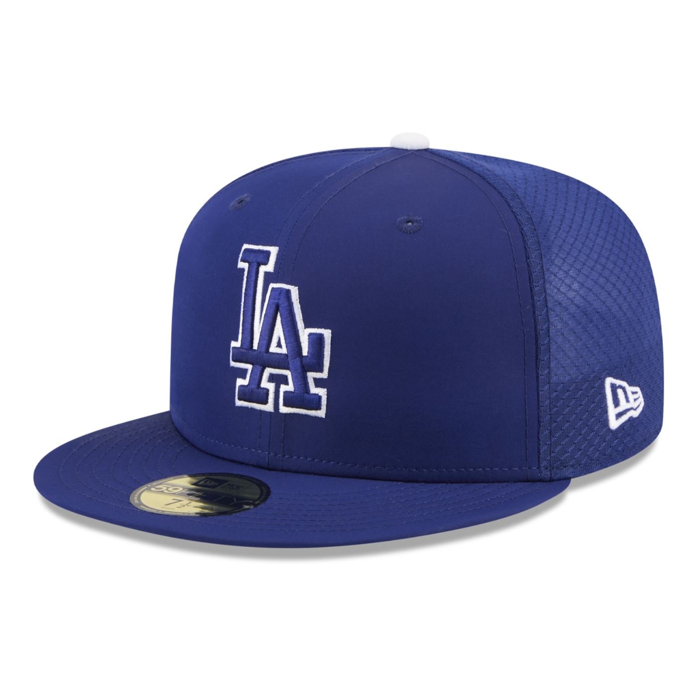 Bone New Era 59FIFTY MLB Los Angeles Dodgers Batting Practice Azul